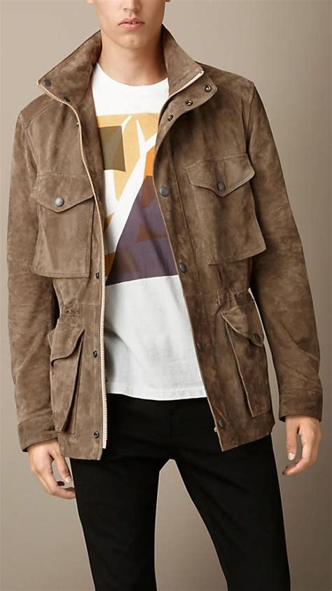 burberry brit suede field jacket